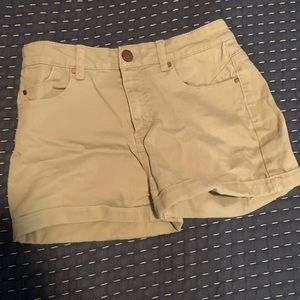 Love fire olive green short  from Nordstrom.